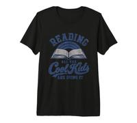 Reading All The Cool Kids are Doing It Retro Distressed Premium T-Shirt