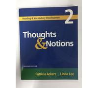 Reading and Vocabulary Development 2: Thoughts & Notions