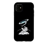 Reading Astronaut On Moon With Galaxy Above Case for iPhone 11