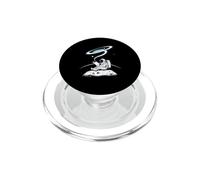 Reading Astronaut On Moon With Galaxy Above PopSockets PopGrip for MagSafe