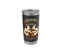 Reading Between The Feelings Ghost Readers Halloween Stainless Steel Insulated Tumbler