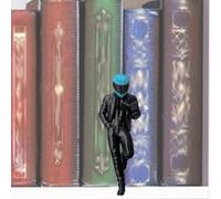 Reading Biker Bookshelf Decor, Book Nook Accessory Leaning Cool Biker Statue for Dark Romance Readers, Bike Romance Bookish Gift (Small 4.75")