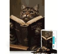Reading Book 1000 Piece Jigsaws for Adults Puzzle Mind Exercise Toy Family Bond Precision Cut Creative Gift (50x75cm)