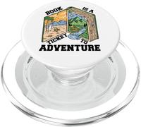 Reading book is a Ticket to adventure - Avid reader bookworm PopSockets PopGrip for MagSafe