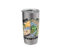Reading Book is a Ticket to Adventure - Avid Reader Bookworm Stainless Steel Insulated Tumbler