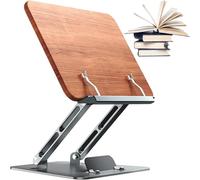 Reading Book Stand, Adjustable Book Stand - Folding Cookbook Holder, Easy to Use and Store for Kitchen, Reading Rack for Textbook, Document, Office, or Study Use