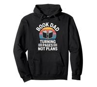 Reading Book Turning Pages Not Plans Quote Pullover Hoodie