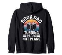 Reading Book Turning Pages Not Plans Quote Zip Hoodie