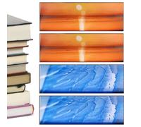 Reading Bookmarks - Film Shape Page Holders,Sea Theme Suncatcher Translucent Acrylic Rectangle Bookmarks,for Kids, Women, Men, Students, Teens, Reading, Journal, Planner, Notebook
