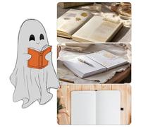 Reading Bookmarks - Halloween Bookmark | Funny Ghost Shape Markers | Clear Page Labels, Translucent Spirit Book Tab for Students, Writers, Novel Readers, Kids, Friends, Spooky Fall Decor