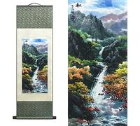 Reading Bookmarks,SDGBCXD, Chinese Wall Art Scroll Painting,Silk Scrollg Summer Autumn Winter Landscape Beaut, Paintings(B2)(B3)