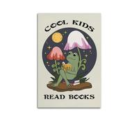 Reading Books AffirmationCover Poster Art Canvas Gift for Friends Or for Your Own Use Bedroom Living Room Decoration AestheticUnframe-style 20x30inch(50x75cm)