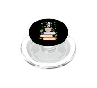 Reading Books and Drinking Tea PopSockets PopGrip for MagSafe