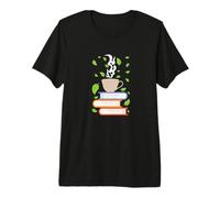 Reading Books and Drinking Tea Premium T-Shirt