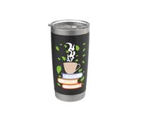 Reading Books and Drinking Tea Stainless Steel Insulated Tumbler