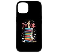Reading Books Librarian Reader Nerd I'm Ok School Teacher Case for iPhone 13