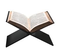 Reading Bookstand Display - Desktop X Shape Holder, Acrylic Open Book Organizer, Lightweight Portable Design, Practical Office Accessory, Elegant Durable Stand | for Journals Sketchbooks Calendars New