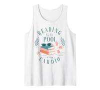 Reading By The Pool is My Cardio Book Lover Summer Tank Top