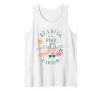 Reading By The Pool is My Cardio Summer Reader Humor Tank Top