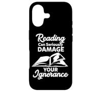 Reading Can Seriously Damage Your Ignorance - Funny Bookworm Case for iPhone 17