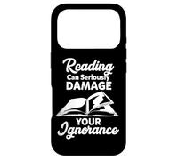 Reading Can Seriously Damage Your Ignorance - Funny Bookworm Case for iPhone 17 Pro