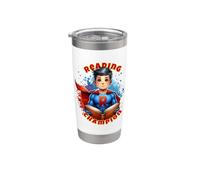 Reading Champion Boy Super Reader Stainless Steel Insulated Tumbler