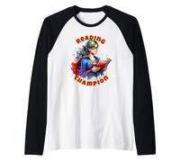 Reading Champion Girl Super Reader Raglan Baseball Tee