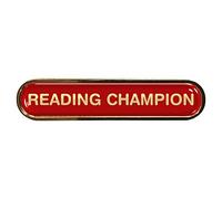 Reading Champion Red School Bar Badge