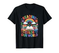 Reading Colors Our World Rainbow Books Kids T-Shirt