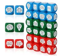 Reading Comprehension Cubes 3 Colored Language Reading Manipulatives Learning Cube Question Dice Tools for Elementary School Classroom Kids Teacher Teaching Supplies (24)