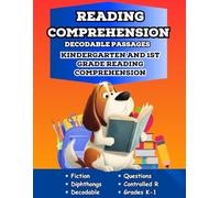 Reading Comprehension Decodable Passages: Kindergarten and First Grade Reading Comprehension for Diphthongs and Controlled R (Kindergarten and First Grade Reading Comprehension Workbooks)