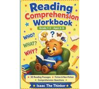 Reading Comprehension Workbook Grade 1-2: 30 Fiction and Non-Fiction Passages with Questions | Main Idea, Vocabulary, Sequencing and Inference | Ages 6-8