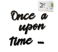 Reading Corner，Nursery Wall Decor Once Upon a Time Sign for Nursery Wooden Reading Corner Decor for Library Corner Nook Room Bookshelf