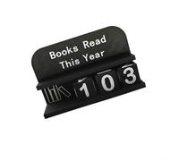 Reading Counter Tool to Document Books Read This Year and Encourage Consistent Engagement with Literature Through Tactile Interaction and Visual (Black)