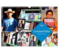 Reading country Cuba - Booksellers in Havana UK-Version (Wall Calendar 2026 DIN A3 Landscape), CALVENDO 12 Month Wall Calendar