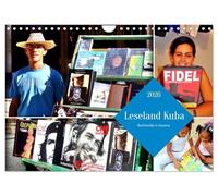 Reading country Cuba - Booksellers in Havana UK-Version (Wall Calendar 2026 DIN A4 Landscape), CALVENDO 12 Month Wall Calendar