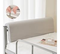 Reading Cushion Bed Headboard Pillow, Upholstered Backrest Support Cushion Soft Dutch Velvet Multipurpose Bed Back Lumbar Pillows for Adults Kids Children Bedroom Booster Pillows(80x25x5cm,A-Grey)