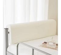 Reading Cushion Bed Headboard Pillow, Upholstered Backrest Support Cushion Soft Dutch Velvet Multipurpose Bed Back Lumbar Pillows for Adults Kids Children Bedroom Booster Pillows(80x25x5cm,A-Beige)