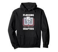 Reading Dentist Dental Office Humor Book Lover Flossing Pullover Hoodie