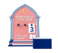 Reading Desk For Books - Personalized Book Tracker, Book Lover, Disk Read Books of the Year, | For Women Kids Readers Bookworm Bookworm Home Office Library Dorm, 3 x 3 inches