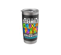 Reading Disorder Design for a Dyslexia Warrior Stainless Steel Insulated Tumbler