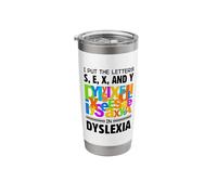 Reading Disorder Design for a Dyslexia Warrior Stainless Steel Insulated Tumbler