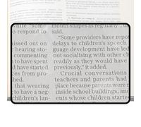 Reading Earning Moon - LUPS Multifunction 3X | Transparent Lent for Text and | Suitable for Books, Newspapers and Easy Daily Consulting