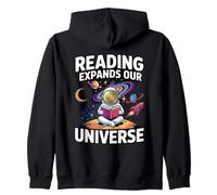 Reading Expands Our Universe Astronaut 2027 Summer Library Zip Hoodie