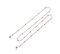 Reading Eye Glasses Sunglasses Spectacles Chain Holder Glass Cord Lanyard Necklace (Rose Gold)