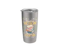 Reading Fiction Always A Good Time Book Reading Bookworm Stainless Steel Insulated Tumbler