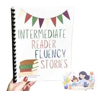Reading Fluency Builders: Dry-Erase Practice Books for K-4th Graders, Child Learning, Reading Comprehension, Homeschool and School Supplies, Extra Practice for Struggling Readers (A)