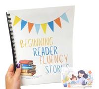 Reading Fluency Builders: Dry-Erase Practice Books for K-4th Graders, Child Learning, Reading Comprehension, Homeschool and School Supplies, Extra Practice for Struggling Readers (B)