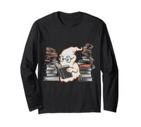 Reading Ghost - Spooky Library Halloween Tee Long Sleeve T-Shirt