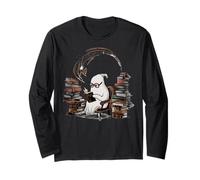 Reading Ghost - Spooky Library Halloween Tee Long Sleeve T-Shirt